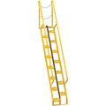 Vestil Alternating Stair 9' 15-Step Ladder, 56° Angle - ATS-9-56 ATS-9-56